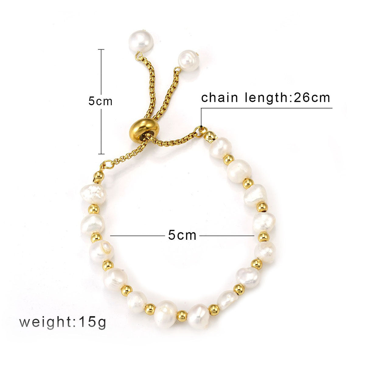 Pulsera Perlas de Agua Dulce Chapada