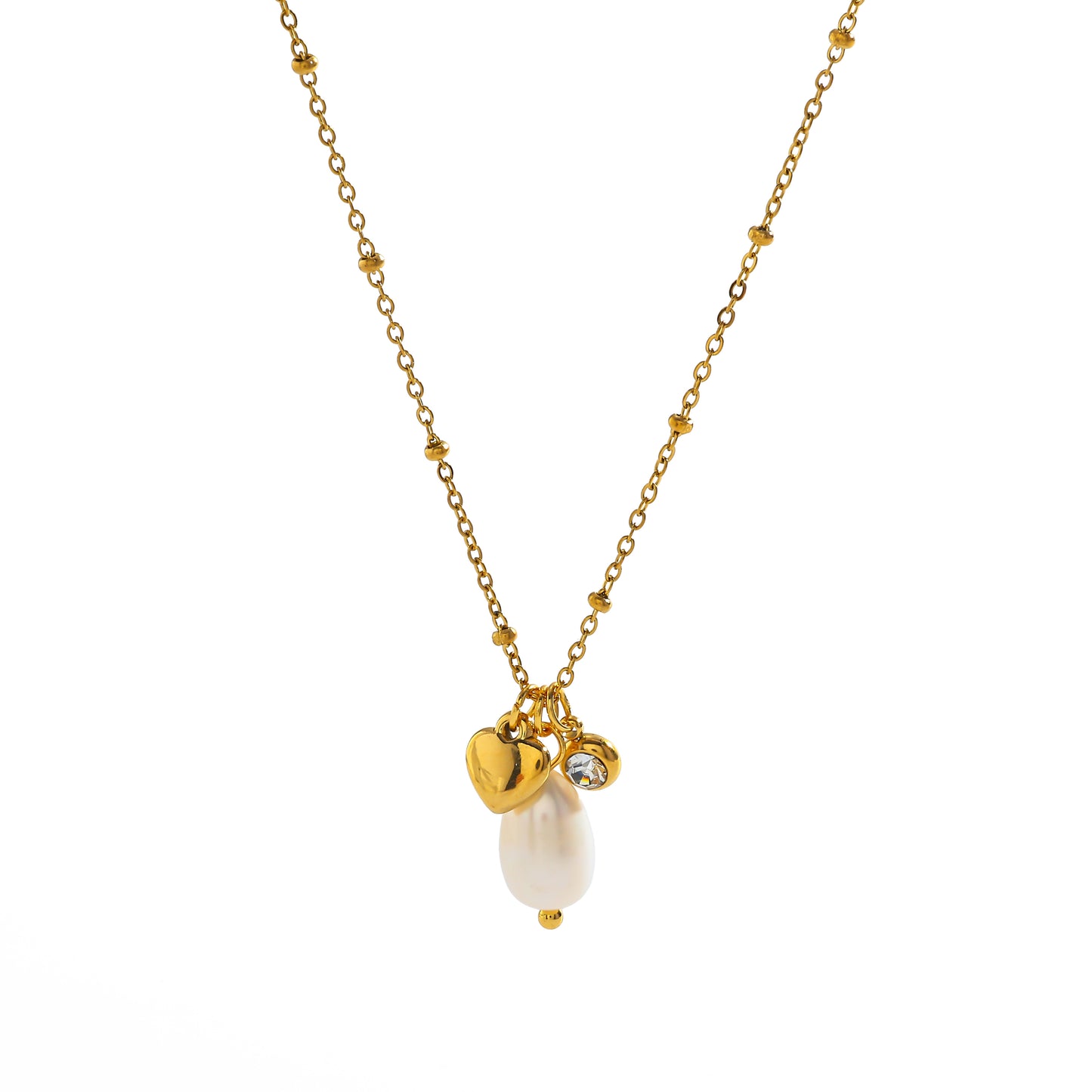 Collar Esencia Perlada & Corazón