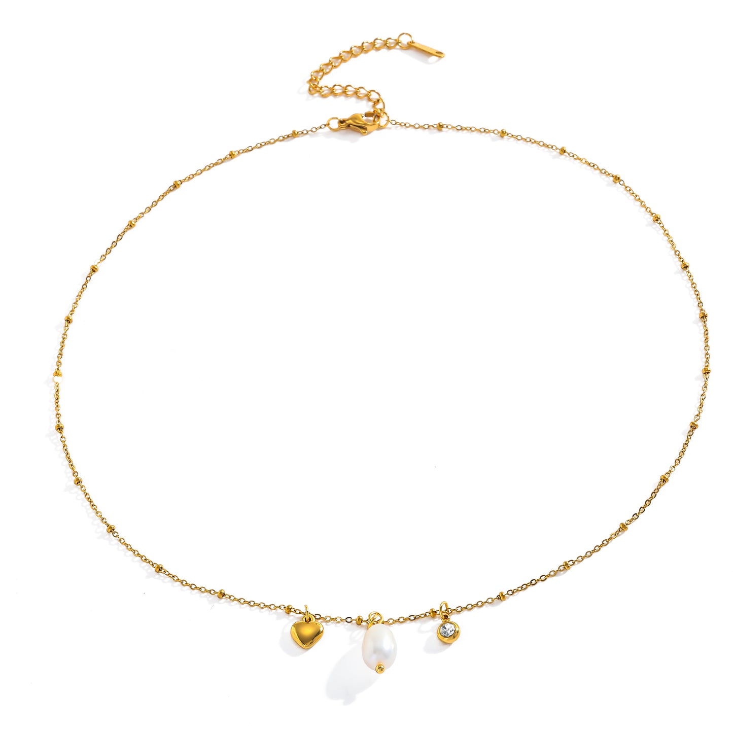 Collar Esencia Perlada & Corazón