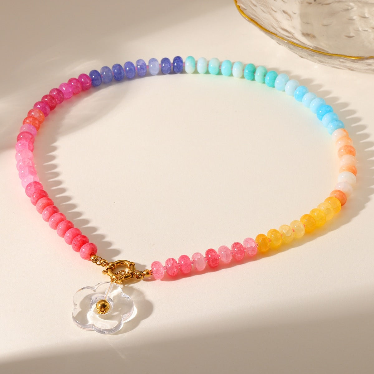 Collar Petalia – Piedras Naturales & Dijes Florales